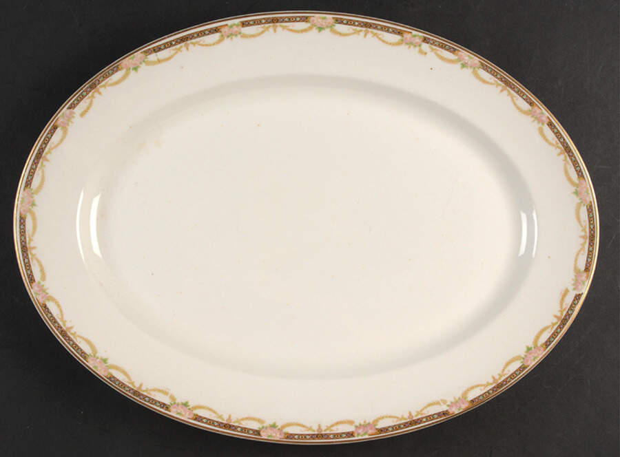 B9059 14" Oval Serving Platter by Warwick-1