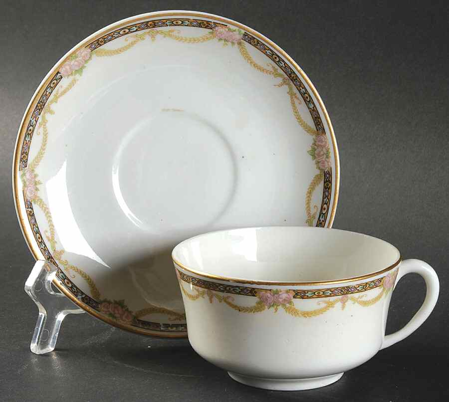 B9059 Flat Cup & Saucer Set by Warwick-1