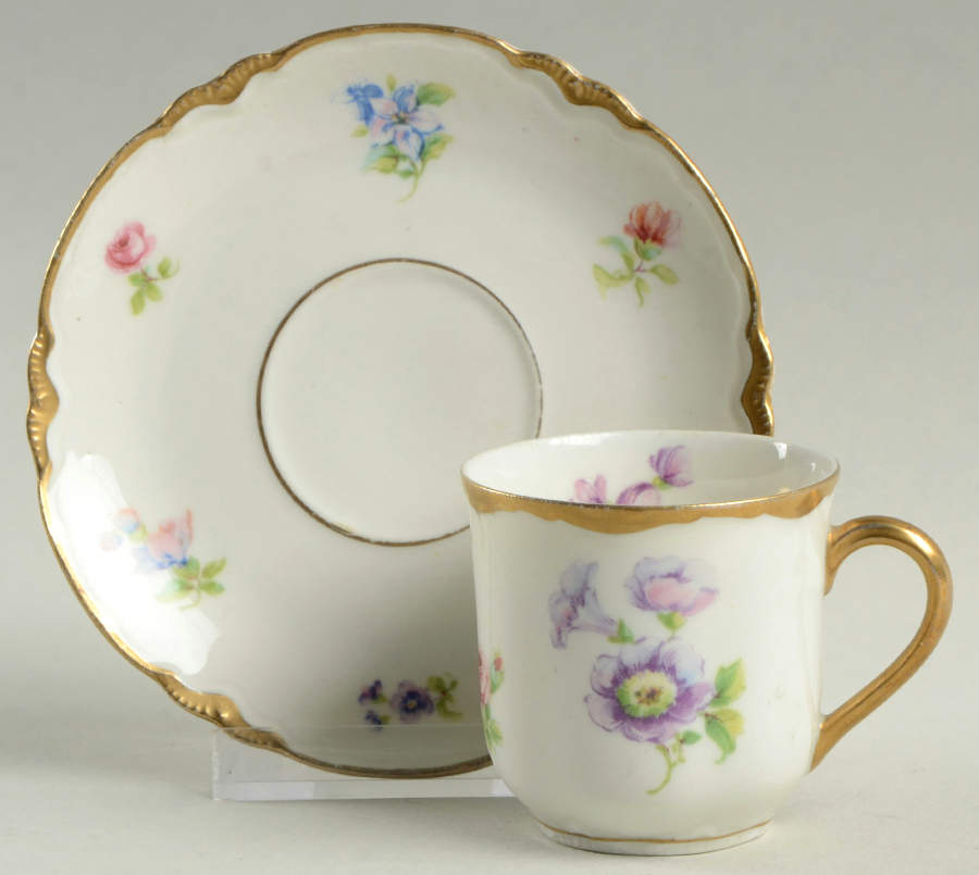 C2009 Flat Demitasse Cup & Saucer Set by Warwick-1