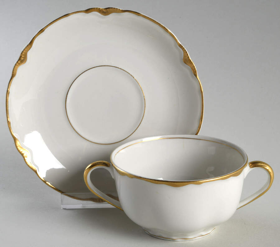Chateau Flat Bouillon Cup & Saucer by Warwick-1