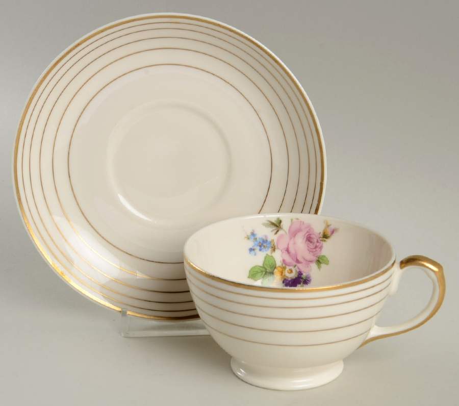 D9336 Footed Cup & Saucer Set by Warwick-1