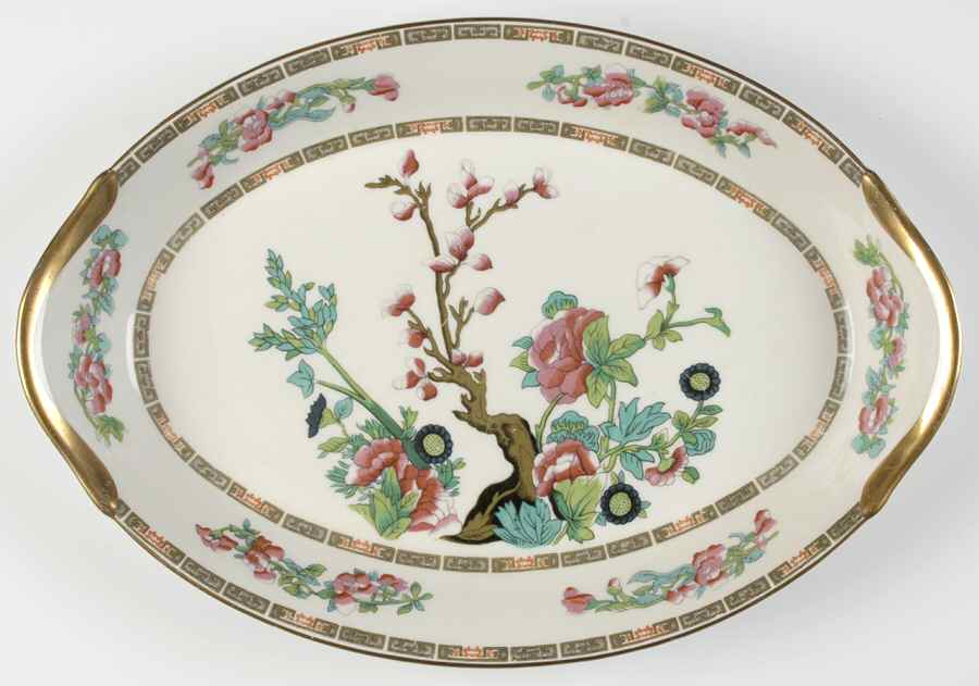 Indian Tree 15" Oval Serving Platter by Warwick-1
