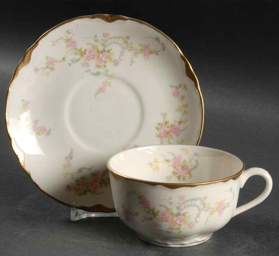 June Bride Flat Cup & Saucer Set by Warwick-1