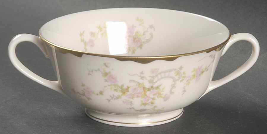 June Bride Footed Cream Soup Bowl by Warwick-1