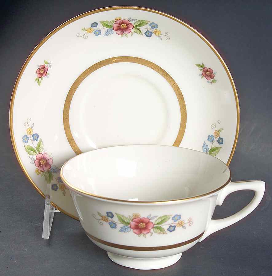 Maytime Footed Cup & Saucer Set by Warwick-1