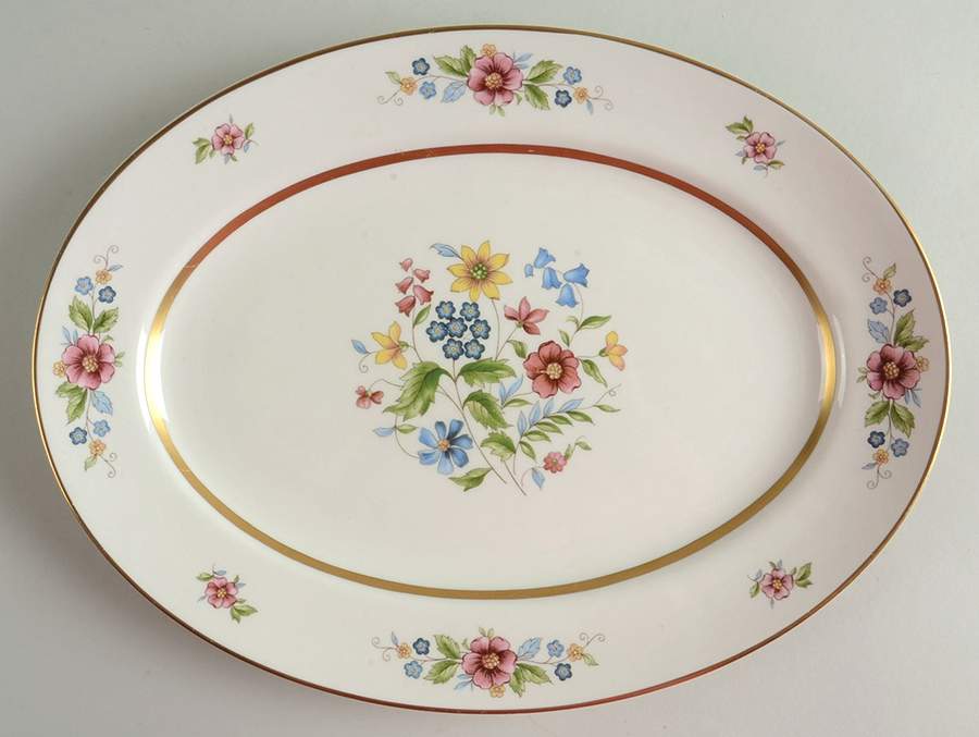 Maytime 12" Oval Serving Platter by Warwick-1