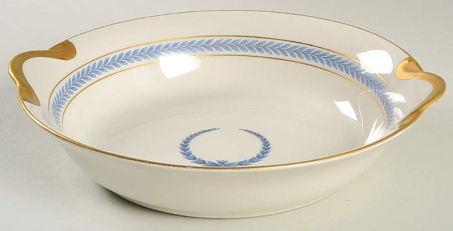 Neo Classic Blue (9566, Smooth) 9" Round Vegetable Bowl by Warwick-1