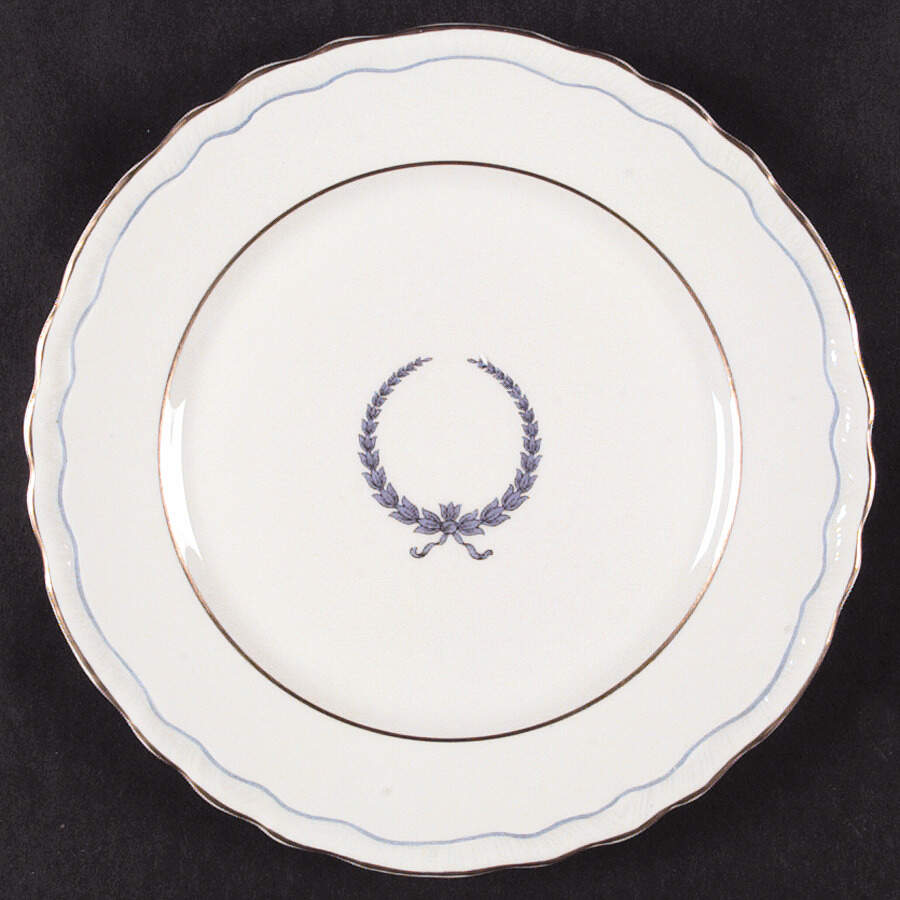 Neo Classic Blue (Scallop. Gold) Dinner Plate by Warwick-1
