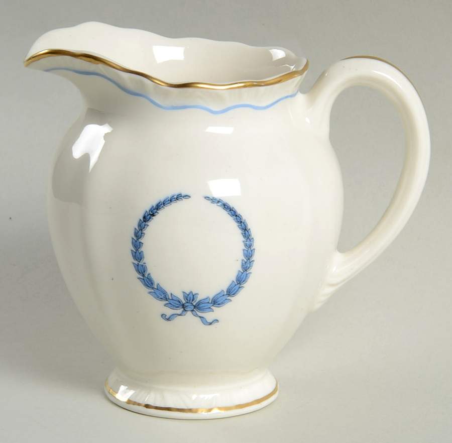 Neo Classic Blue (Scallop. Gold) Creamer by Warwick-1