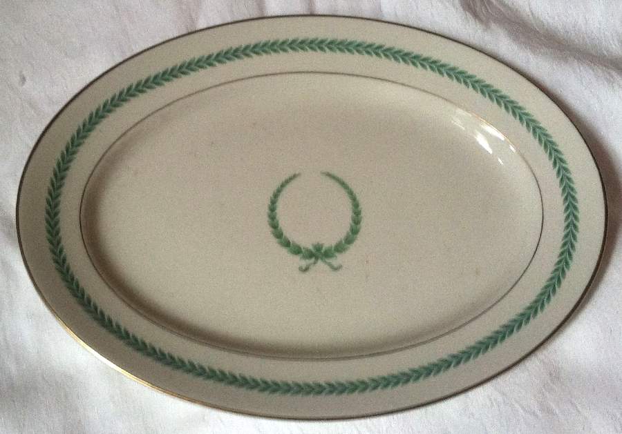 Neo Classic Green 12" Oval Serving Platter by Warwick-1