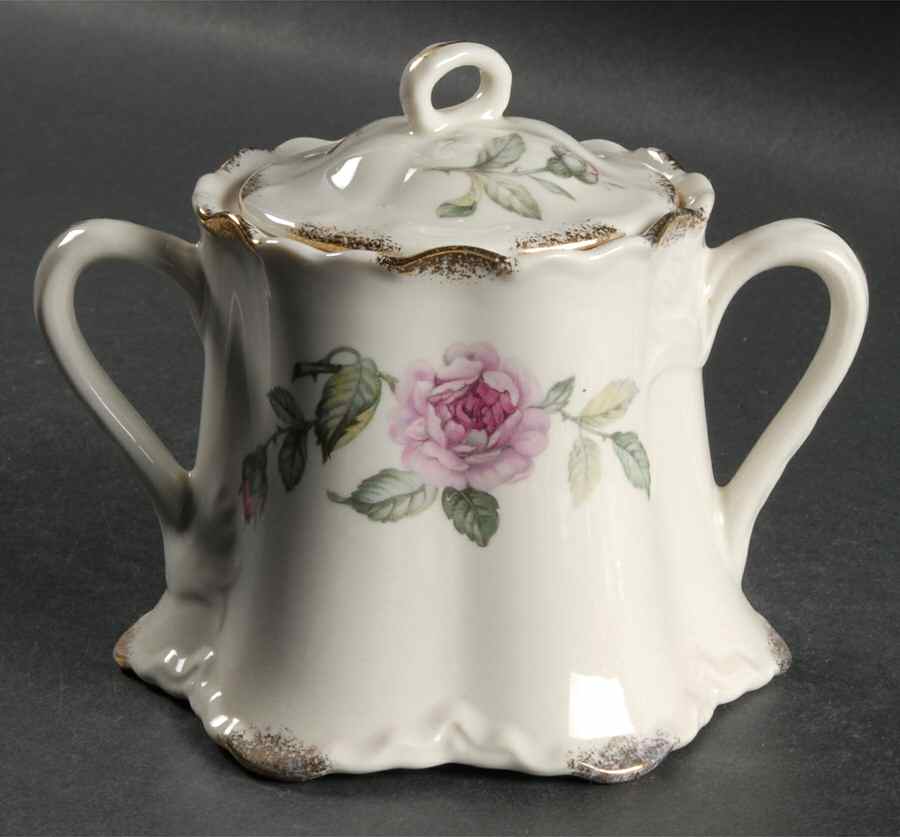 Venetian Rose Gold Sugar Bowl & Lid by Warwick-1