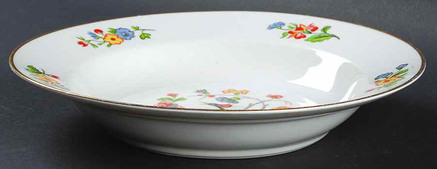 Chinese Bird Rim Soup Bowl by Warwick-1