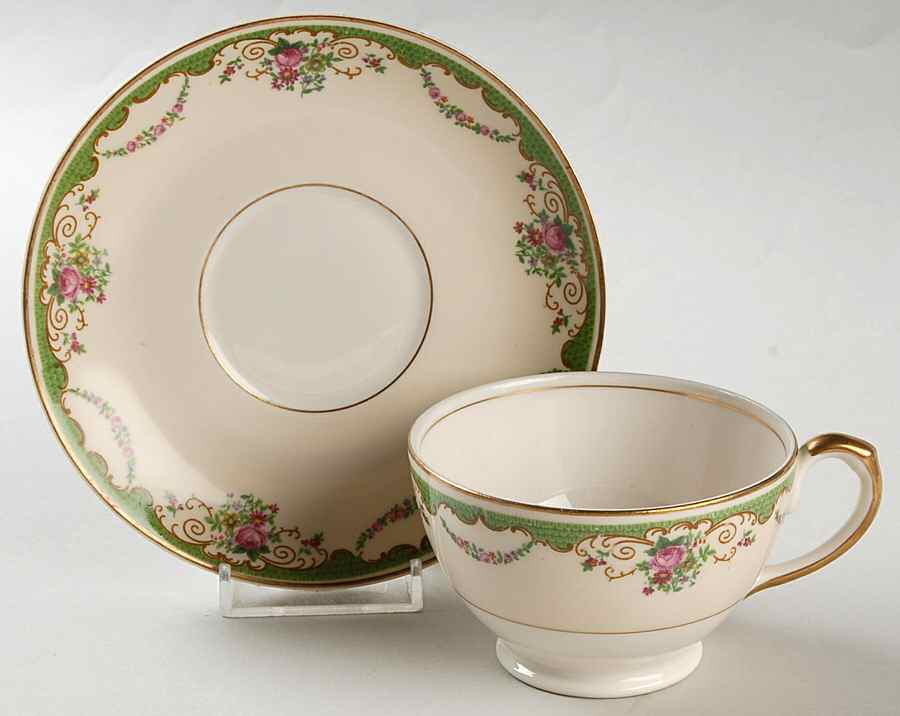 B9289 Footed Cup & Saucer Set by Warwick-1