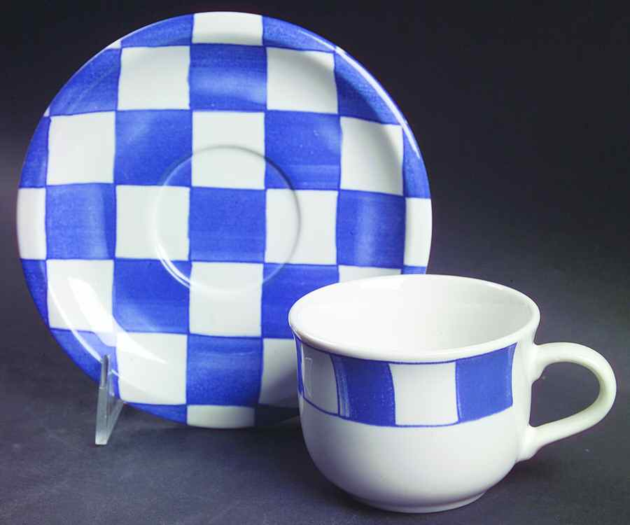 WBA1 (JAPAN) Flat Cup & Saucer Set by W Bach-1