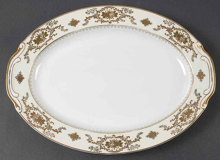 Y-102 16" Oval Serving Platter by Wiss-1