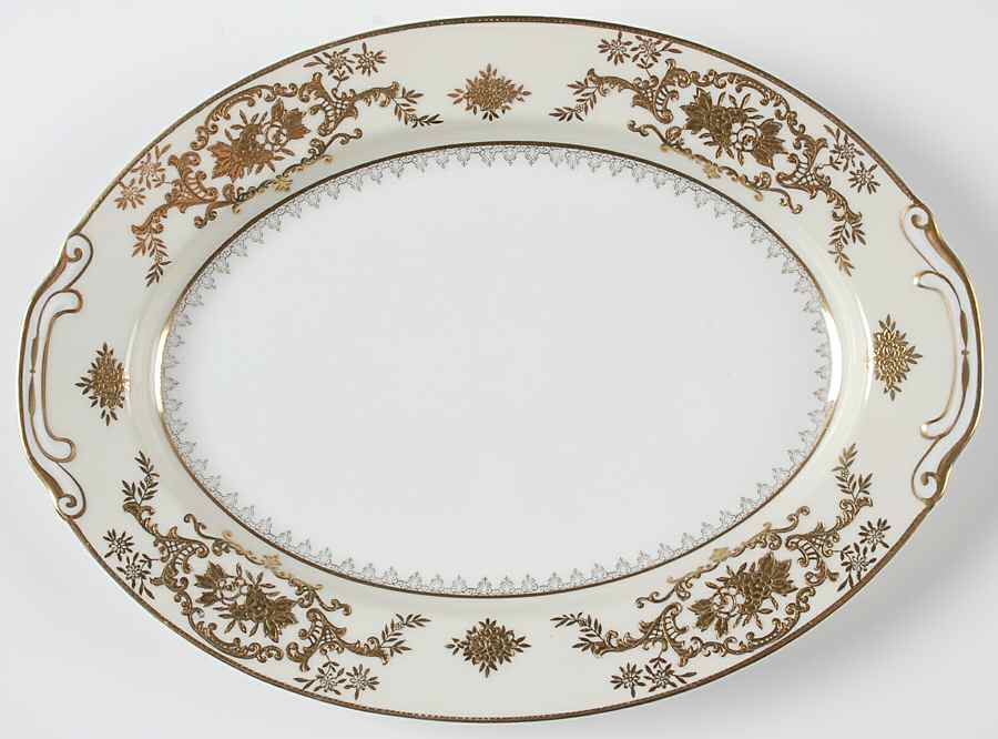 Y-102 12" Oval Serving Platter by Wiss-1