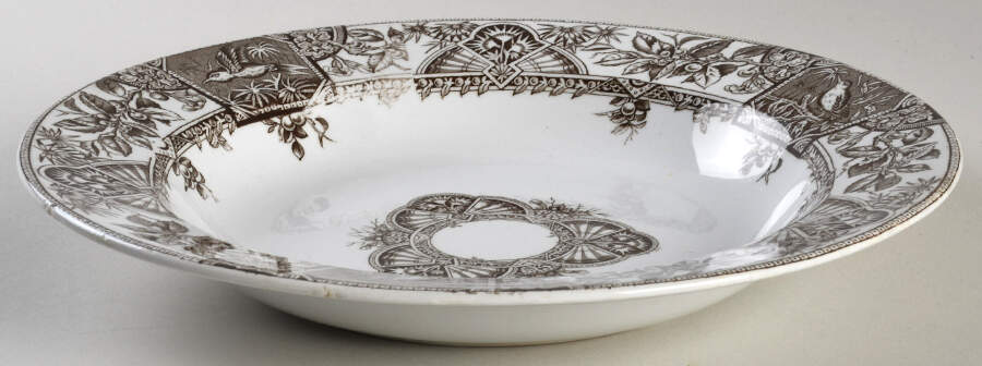 Alexandria Brown (Smooth) Rim Soup Bowl by Wallis Gimson-1