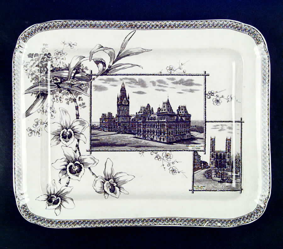 The World 15" Rectangular Serving Platter by Wallis Gimson-1