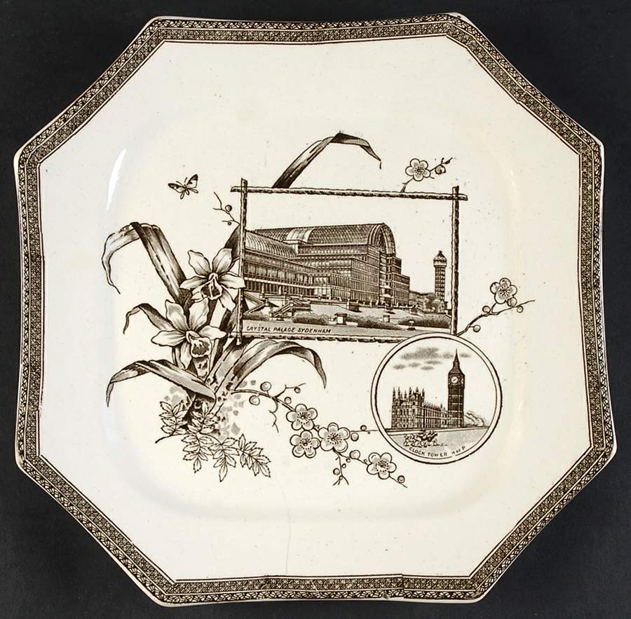 The World Square Luncheon Plate by Wallis Gimson-1