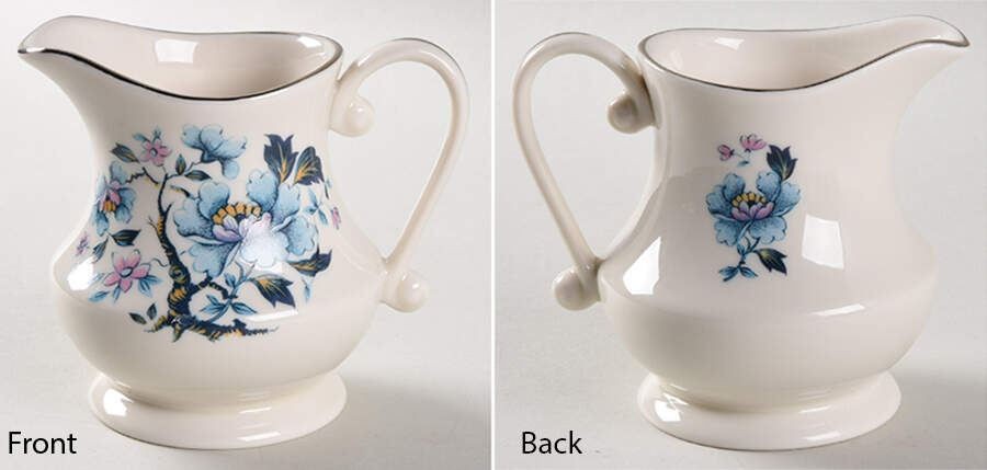 Blue Rose Mini Creamer by Woodmere-1