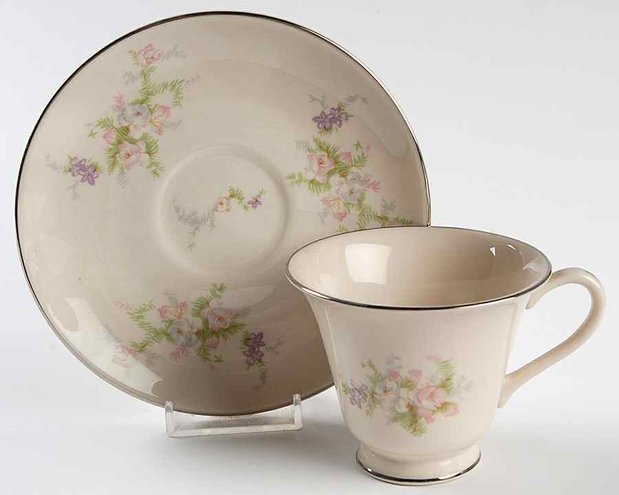 Countryside (Rim Shape) Footed Cup & Saucer Set by Woodmere-1