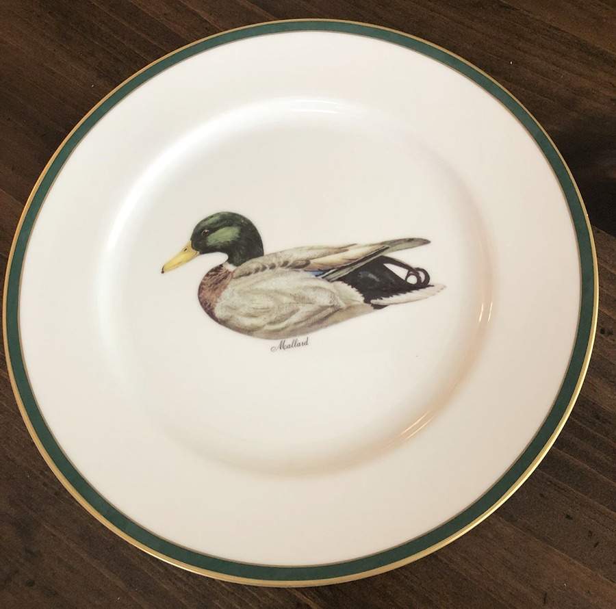 Decoys Green Salad Plate by Woodmere-1