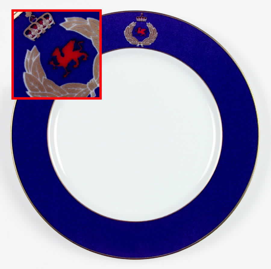 English Manor Dinner Plate by Woodmere-1