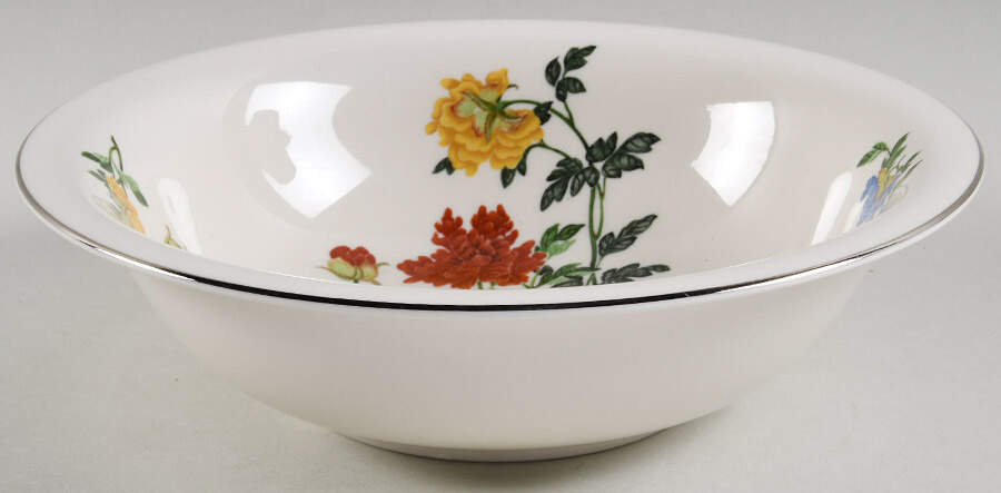 Floral Jewels 9" Round Vegetable Bowl by Woodmere-1
