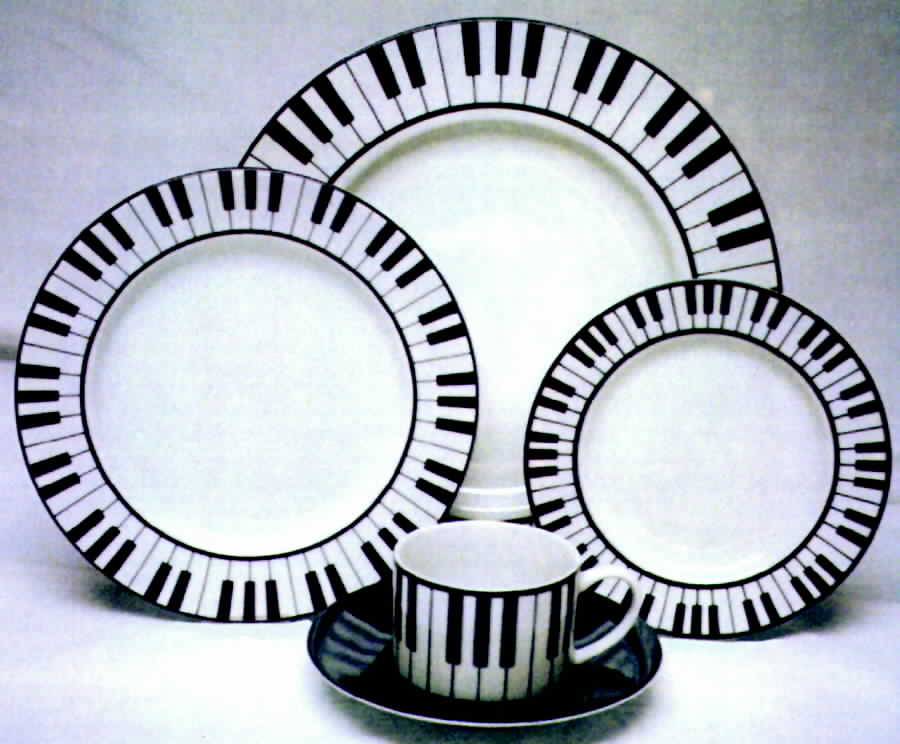 Pianissimo Dinner Plate by Woodmere-1