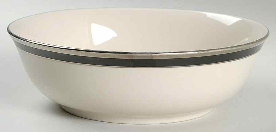 Silver Halo 7" Round Vegetable Bowl by Woodmere-1
