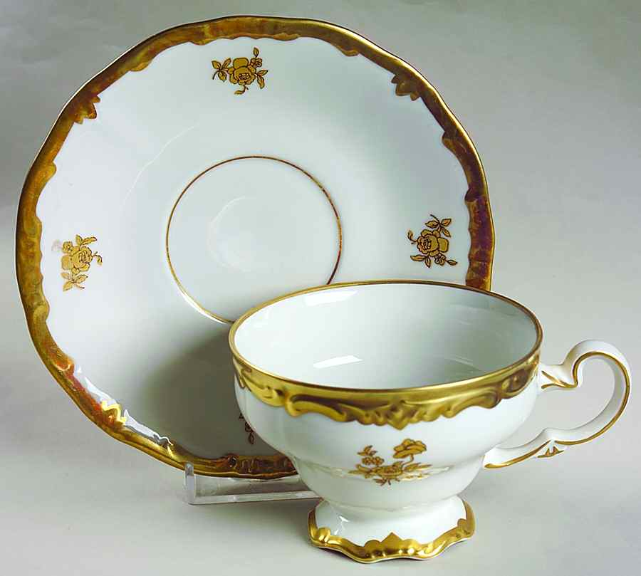 17010 Footed Cup & Saucer Set by Weimar-1