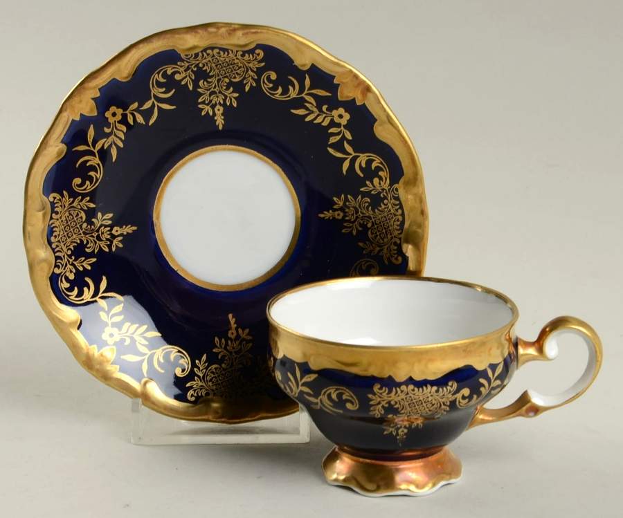 20003 (Katharina Shape) Footed Demitasse Cup & Saucer Set by Weimar-1