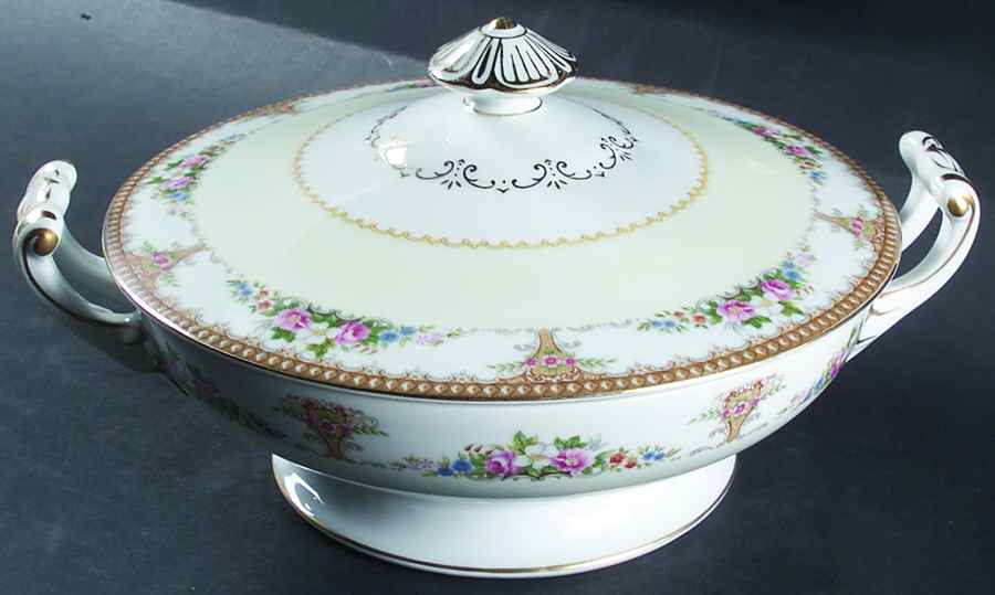 Adela Round Covered Vegetable by Wentworth-1