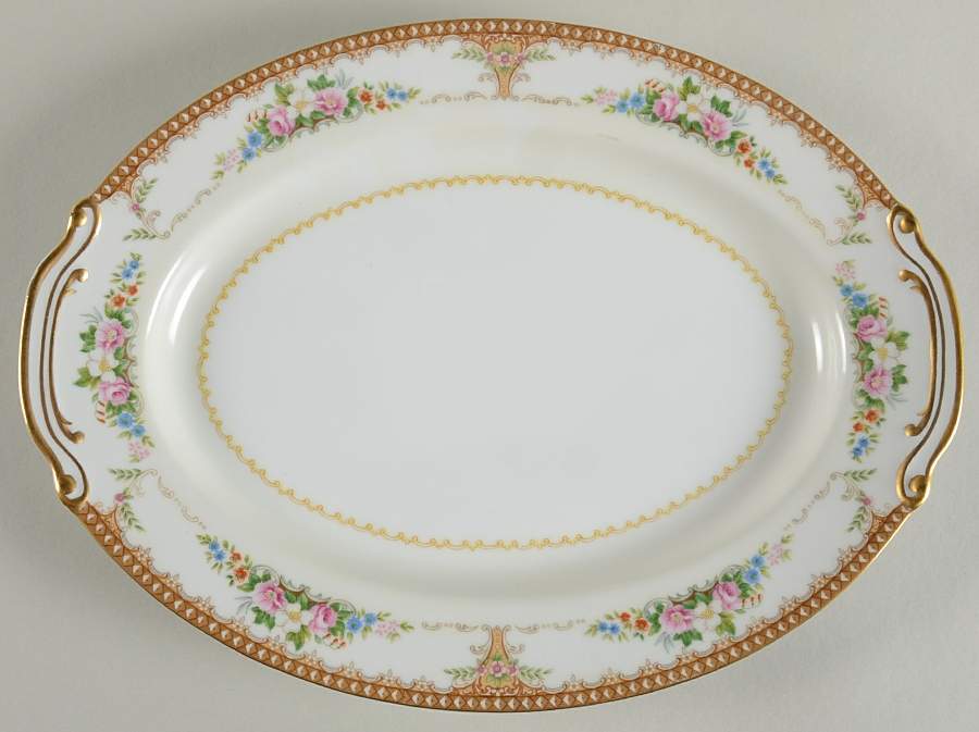 Adela 12" Oval Serving Platter by Wentworth-1