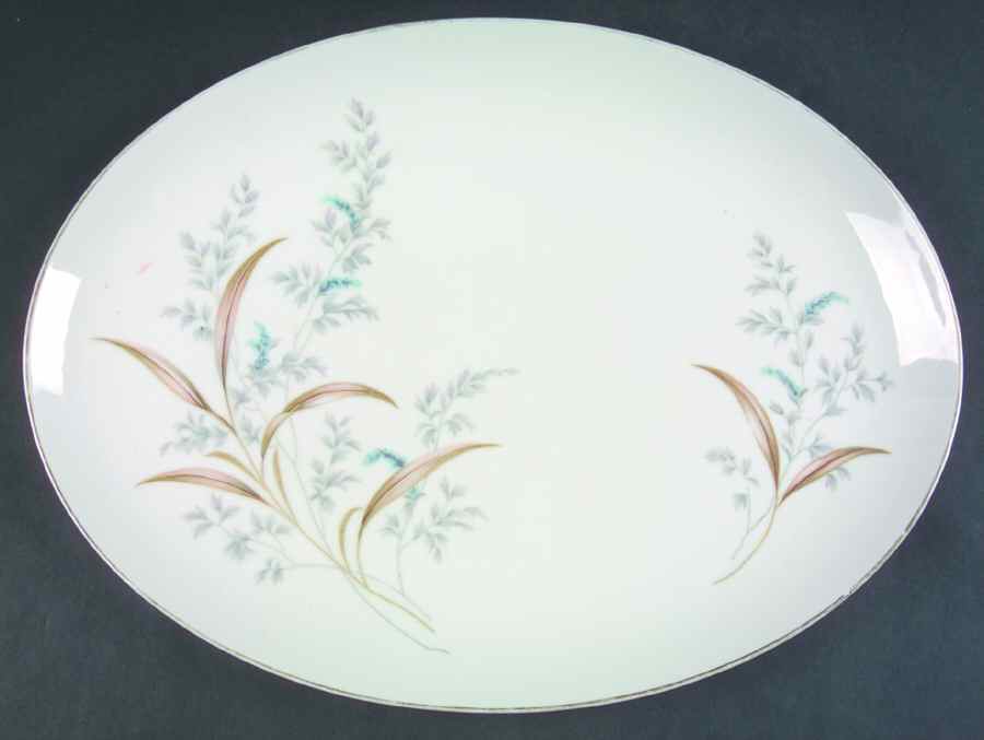 Angelique 14" Oval Serving Platter by Wentworth-1