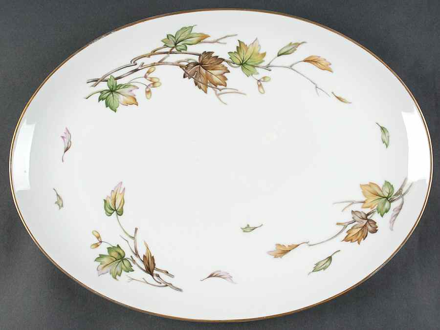 Autumn 16" Oval Serving Platter by Wentworth-1