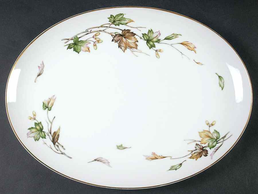 Autumn 14" Oval Serving Platter by Wentworth-1