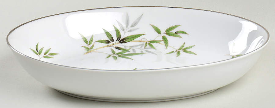 Bamboo 10" Oval Vegetable Bowl by Wentworth-1