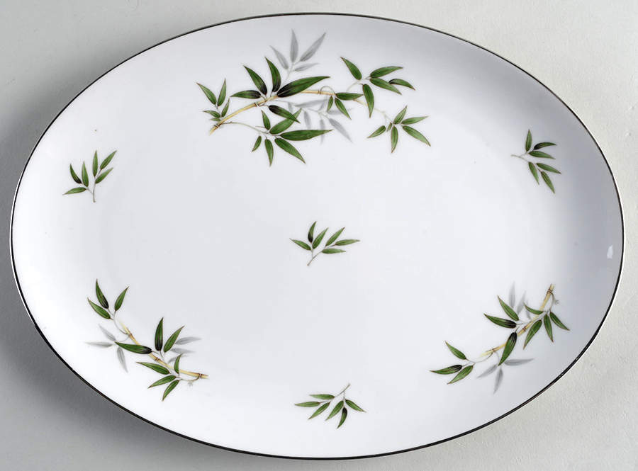 Bamboo 12" Oval Serving Platter by Wentworth-1