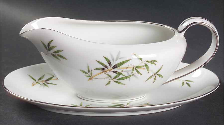 Bamboo Gravy Boat & Underplate by Wentworth-1