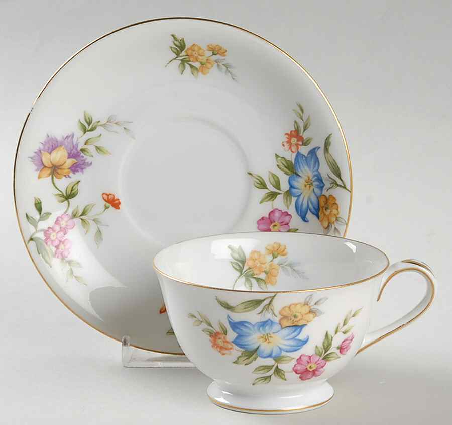 Blue Bells Footed Cup & Saucer Set by Wentworth-1