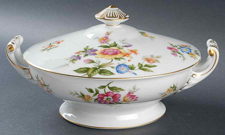 Blue Bells Round Covered Vegetable by Wentworth-1