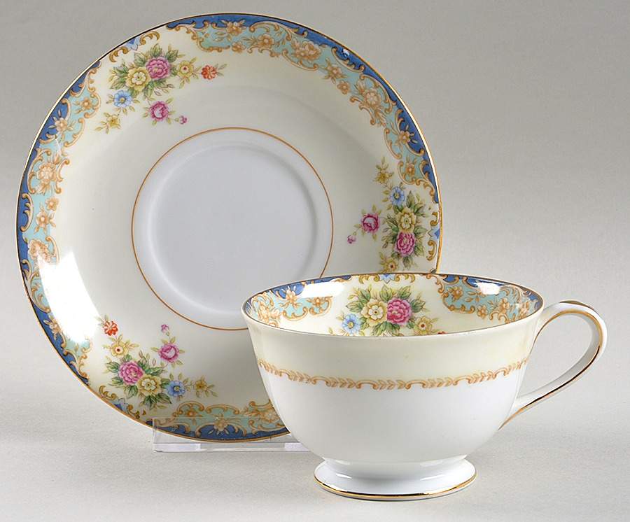 Bluciel Footed Cup & Saucer Set by Wentworth-1