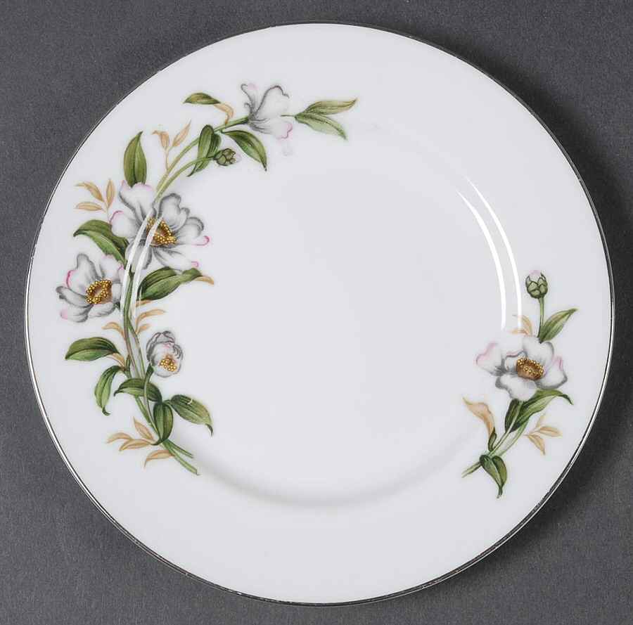 Camellia (6022, Rim Shape) Bread & Butter Plate by Wentworth-1