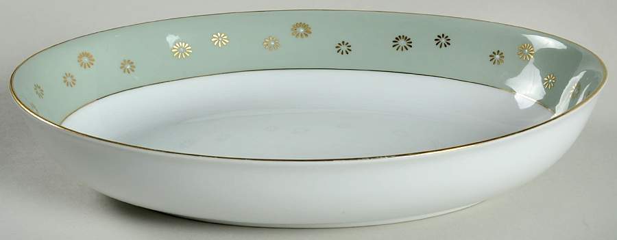 Celadon 10" Oval Vegetable Bowl by Wentworth-1