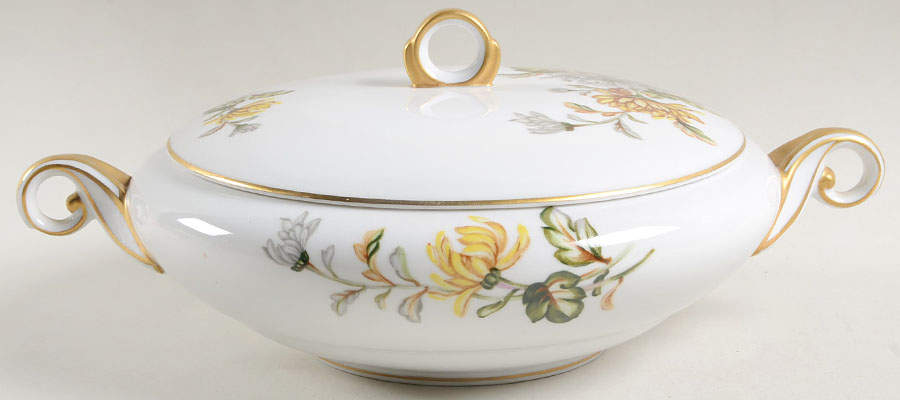Chrysanthemum Round Covered Vegetable by Wentworth-1