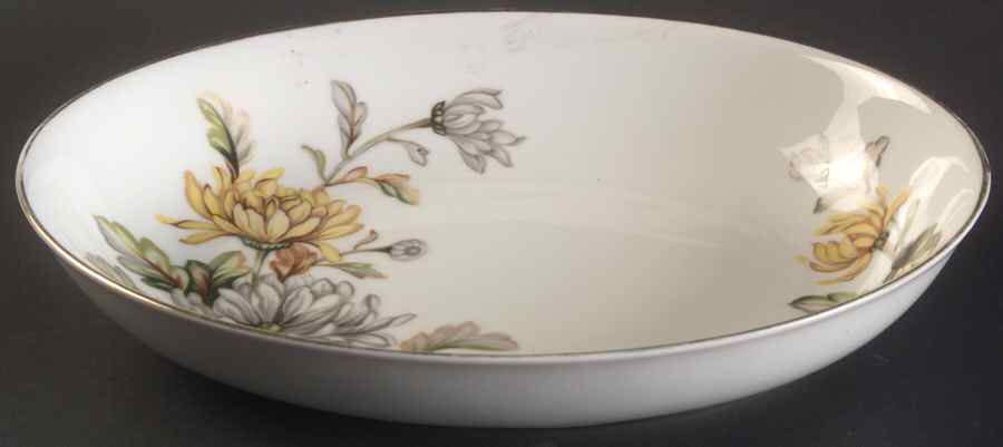 Chrysanthemum 9" Oval Vegetable Bowl by Wentworth-1