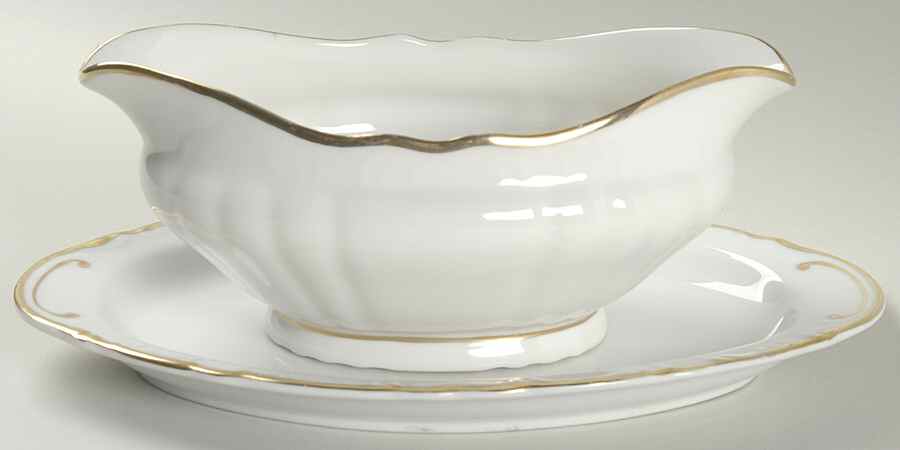 Coronet Gravy Boat & Underplate by Wentworth-1