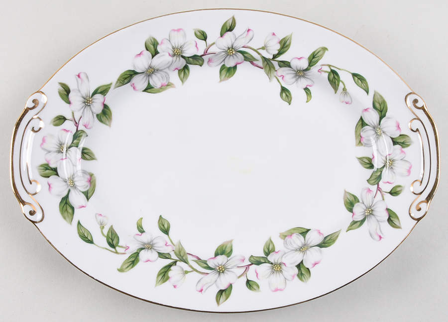 Dogwood 12" Oval Serving Platter by Wentworth-1