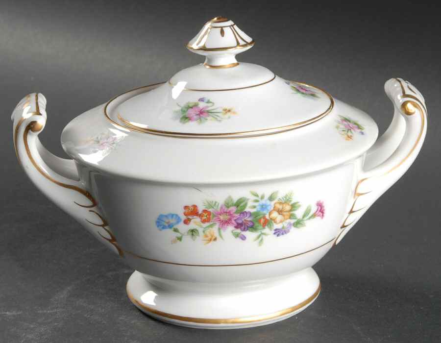 Dresdon Sugar Bowl & Lid by Wentworth-1